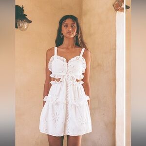 SABO skirt alaya dress white eyelet size xl us 8-10